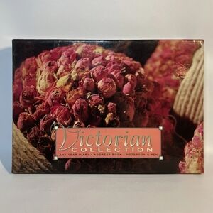 Victorian Collection Any Year Diary Address Book Notebook & Pen Stationary Set